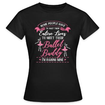 Ballet Buddy - Women's T-Shirt - black - Front - AI Model Female 172 dark (172cm)