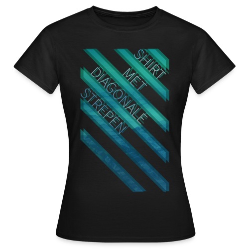 Diagonale strepen - Vrouwen T-shirt