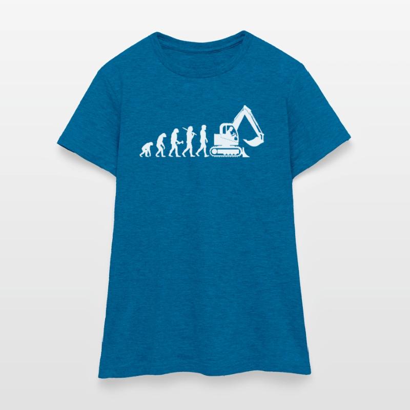 Excavator Driver Excavator Operator Evolution Gift Women's T-Shirt