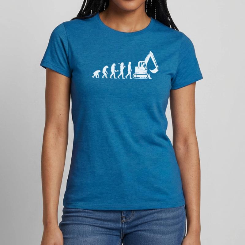 Excavator Driver Excavator Operator Evolution Gift Women's T-Shirt