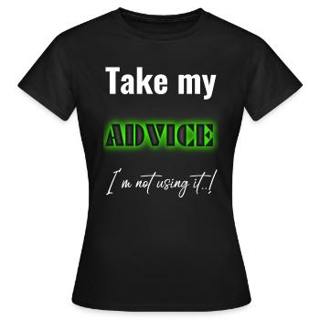 Lustig lustig lustig lustig lustig Lustig - Frauen T-Shirt - Schwarz - Vorne - AI Model Female 172 dark (172cm)