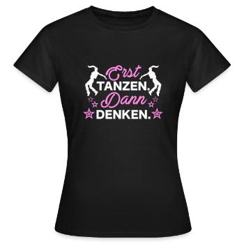 Alors seulement, pensez à danser - T-shirt Femme - noir - Devant - AI Model Female 172 dark (172cm)