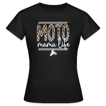 Motocross Mutter Motocrossfahrer Motocross Mama - Frauen T-Shirt - Schwarz - Vorne - AI Model Female 172 dark (172cm)