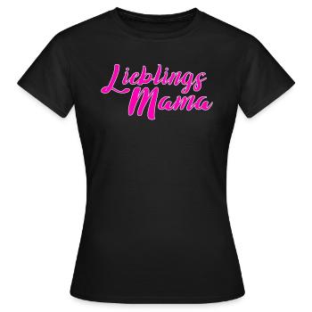 Lieblings Mama - Muttertag Mutter Tochter - Frauen T-Shirt - Schwarz - Vorne - AI Model Female 172 dark (172cm)