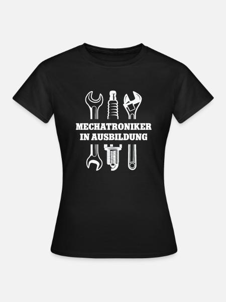Mechatroniker in Ausbildung Studium Mechatronik - Frauen T-Shirt - Schwarz
