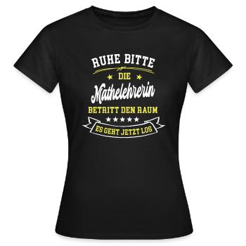 Mathematik Lehrerin der Mathe Mathelehrerin Lustig - Frauen T-Shirt - Schwarz - Vorne - AI Model Female 172 dark (172cm)