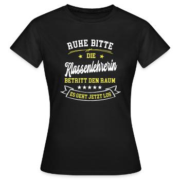 Schullehrerin Lehrerin der Klasse Klassenlehrerin - Frauen T-Shirt - Schwarz - Vorne - AI Model Female 172 dark (172cm)