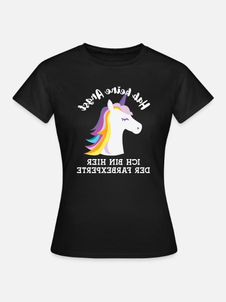 Friseur Geschenk Spiegelverkehrt Haar Farbexperte - Frauen T-Shirt - Schwarz