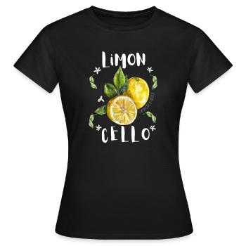 Limoncello La Dolce Vita - Frauen T-Shirt - Schwarz - Vorne - AI Model Female 172 dark (172cm)