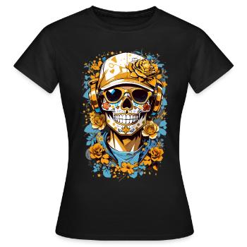 Crâne de sucre - T-shirt Femme - noir - Devant - AI Model Female 172 dark (172cm)