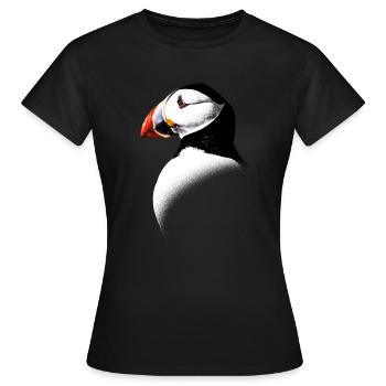 Atlantic Puffin - Women's T-Shirt - black - Front - AI Model Female 172 dark (172cm)