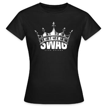 Swag Krone - T-shirt Femme - noir - Devant - AI Model Female 172 dark (172cm)