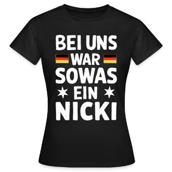 Allemagne de l’Est Est Est RDA de l’Est - T-shirt Femme - noir - Devant - AI Model Female 172 dark (172cm)