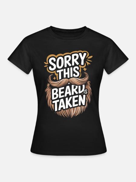 Bart Schnurrbart Bärtige Männer - Frauen T-Shirt - Schwarz