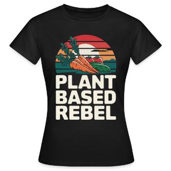 Végétarien Végétalien Végétarien Végétarien - T-shirt Femme - noir - Devant - AI Model Female 172 dark (172cm)