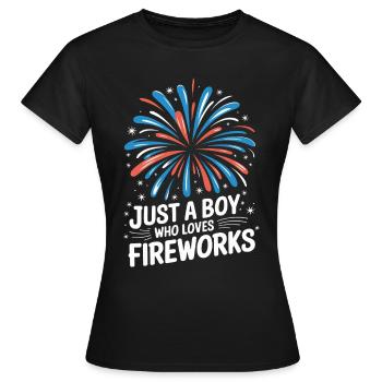 Pyrotechnie Feux d’artifice Pyrotechnie - T-shirt Femme - noir - Devant - AI Model Female 172 dark (172cm)