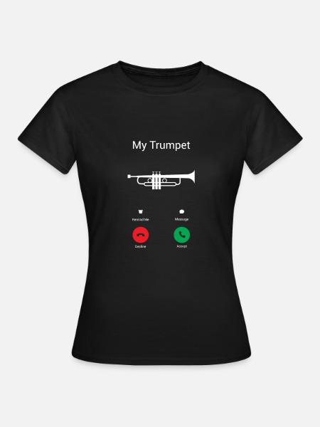 Les appels de trompette - T-shirt Femme - noir