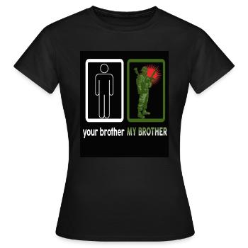 Militärpolizei Streitkräfte Mariens Navy Kriegsgeschenk - Frauen T-Shirt - Schwarz - Vorne - AI Model Female 172 dark (172cm)