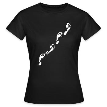 Slackline Balance Sport Slacklineing Slack Gift - T-shirt Femme - noir - Devant - AI Model Female 172 dark (172cm)