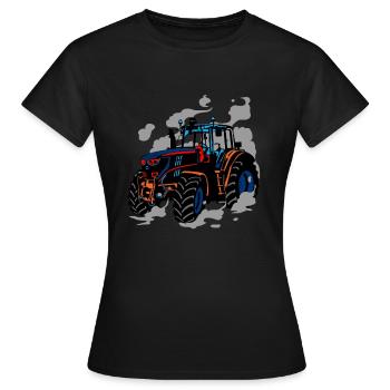 Tractor Pulling Power Full Pull Motorsport Gift - Women's T-Shirt - black - Front - AI Model Female 172 dark (172cm)