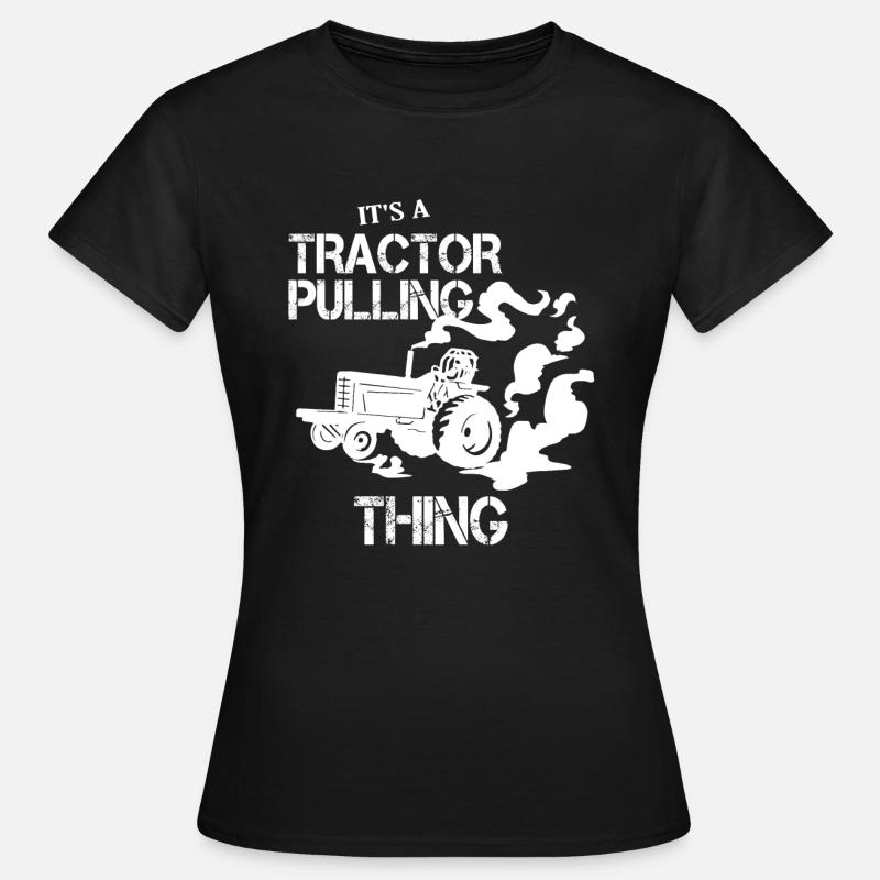 Tractor Pulling Power Full Pull Motorsport Gift - Women's T-Shirt - black