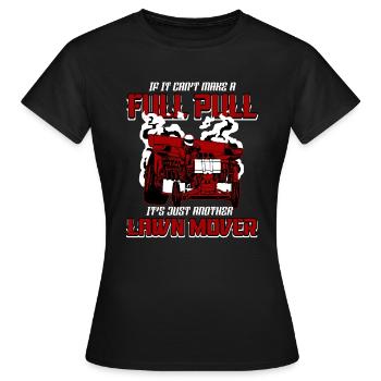 Tractor Pulling Power Full Pull Motorsport Gift - Women's T-Shirt - black - Front - AI Model Female 172 dark (172cm)