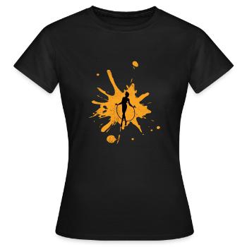 Hula-Hoop-Mädchen-Hooping Tanzen-Übungs-Rotations-Geschenk - Frauen T-Shirt - Schwarz - Vorne - AI Model Female 172 dark (172cm)
