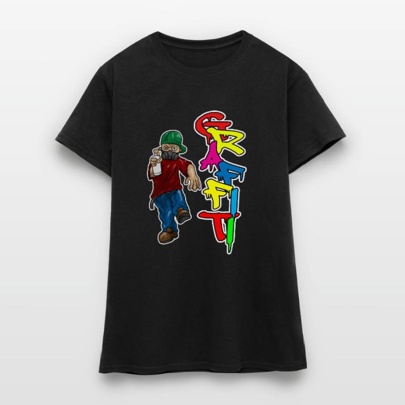 Graffiti Spray Doodle Draw Write Wall Surface Gift Women's T-Shirt