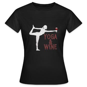 Yoga Work Out Gift - Women's T-Shirt - black - Front - AI Model Female 172 dark (172cm)
