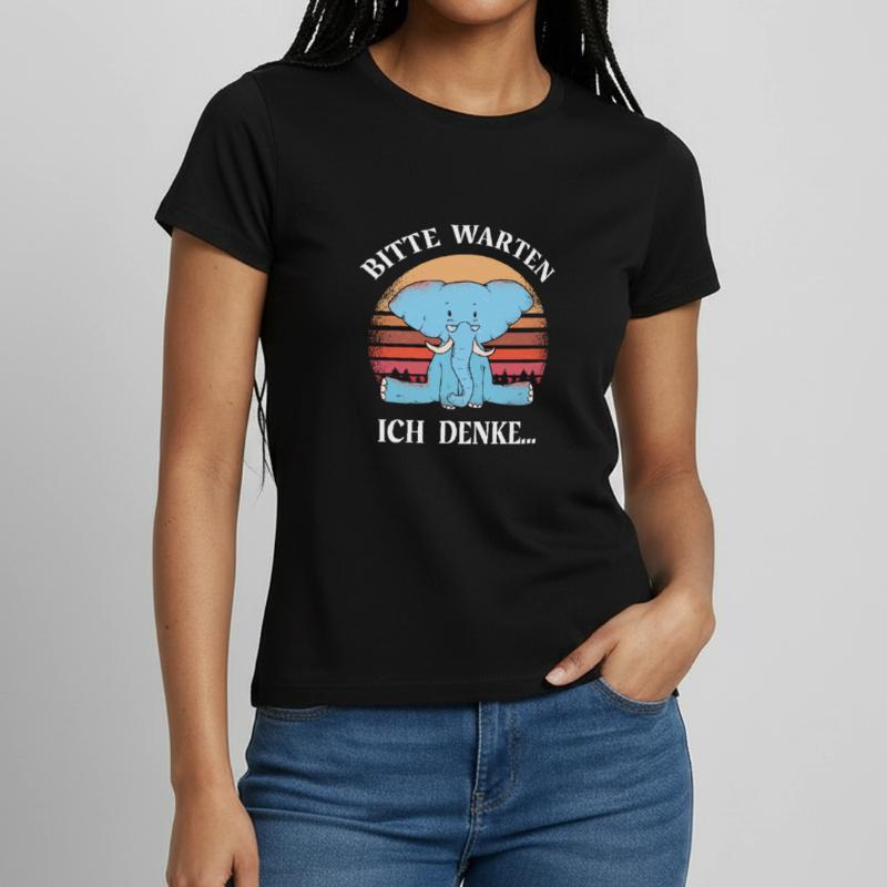 Ich denke Programmierer Computer Nerd Sprüche cool Frauen T-Shirt
