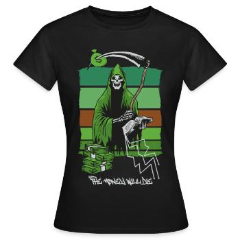 La Faucheuse - T-shirt Femme - noir - Devant - AI Model Female 172 dark (172cm)