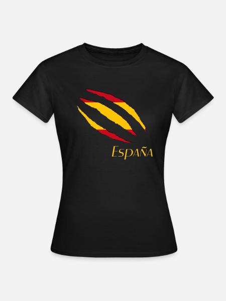 Spain, Spanien, España - Frauen T-Shirt - Schwarz