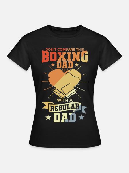 Boxer Papa - Frauen T-Shirt - Schwarz