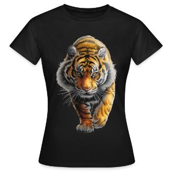 Tigre - T-shirt Femme - noir - Devant - AI Model Female 172 dark (172cm)