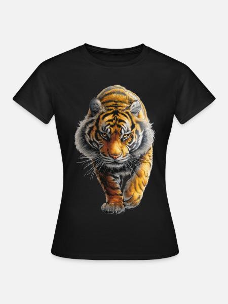 Tiger - Frauen T-Shirt - Schwarz