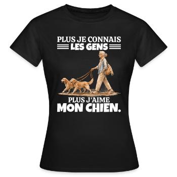 L'Amour de mon Papa : Hommage et Souvenir - T-shirt Femme - noir - Devant - AI Model Female 172 dark (172cm)