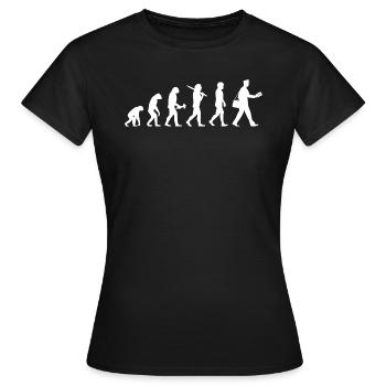 Postman Postman Evolution Gift Delivery Man - Women's T-Shirt - black - Front - AI Model Female 172 dark (172cm)