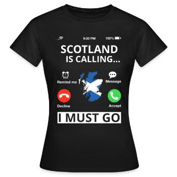 Écosse Drapeau écossais Alba GB Royaume-Uni - T-shirt Femme - noir - Devant - AI Model Female 172 dark (172cm)