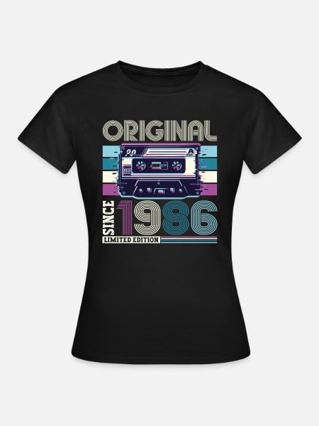 Original 1986 36. Geburtstag Geschenk Herren - Frauen T-Shirt - Schwarz