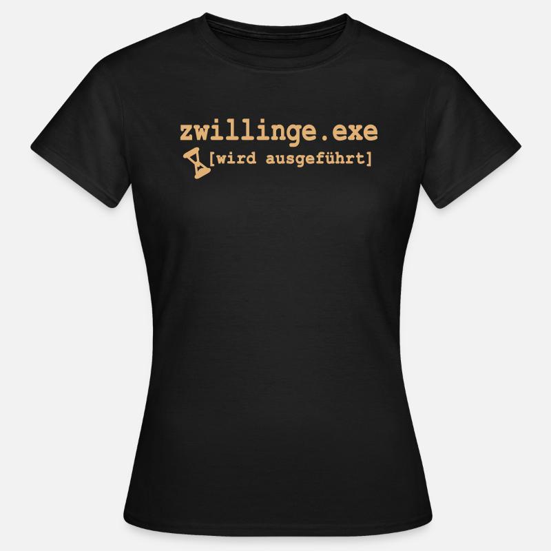 twins exe - Women's T-Shirt - black