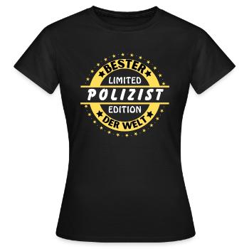 Best cop in the world - Women's T-Shirt - black - Front - AI Model Female 172 dark (172cm)