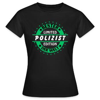 Best cop in the world - Women's T-Shirt - black - Front - AI Model Female 172 dark (172cm)