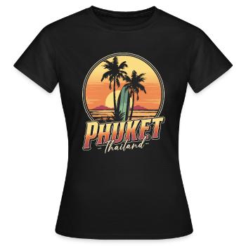Phuket Thailand - Frauen T-Shirt - Schwarz - Vorne - AI Model Female 172 dark (172cm)