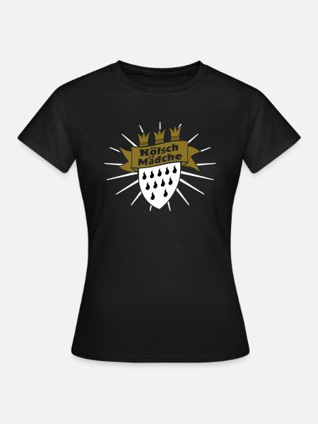 Kölsch Mädche - Frauen T-Shirt - Schwarz