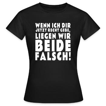 Right - Women's T-Shirt - black - Front - AI Model Female 172 dark (172cm)