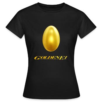 Golden Egg Egg - Women's T-Shirt - black - Front - AI Model Female 172 dark (172cm)