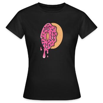 Donut - Frauen T-Shirt - Schwarz - Vorne - AI Model Female 172 dark (172cm)