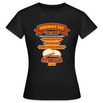 Home Stulle Allemagne De L'Est : La Fierté Des - T-shirt Femme - noir - Devant - AI Model Female 172 dark (172cm)