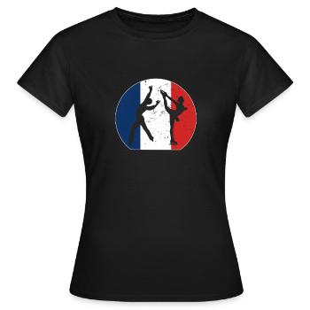 Cadeau De Patinage Artistique Pour Les Amateurs - T-shirt Femme - noir - Devant - AI Model Female 172 dark (172cm)