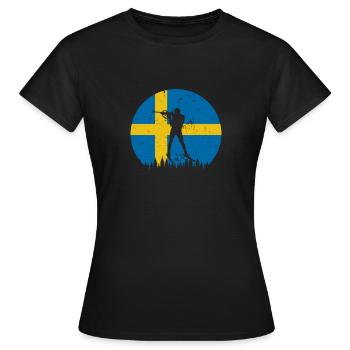 Cadeau De Biathlon Pour Les Fans De Sports - T-shirt Femme - noir - Devant - AI Model Female 172 dark (172cm)